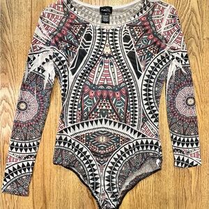 Rue21 Tribal Print Kids Bodysuit - Black, White, Red